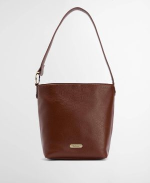 Cedar Leather Bucket Bag
