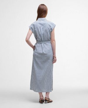 Abby Striped Midi Dress