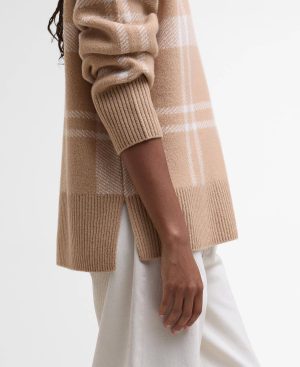 Harriet Tartan High-Neck Jumper