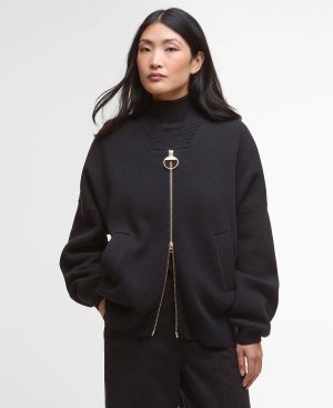 Milda Knitted Bomber Jacket