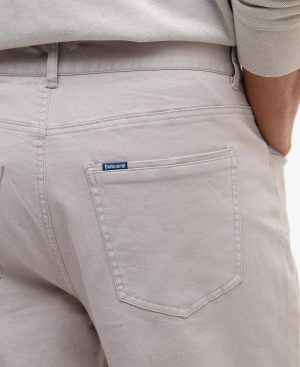 Washed Stretch Regular Trousers