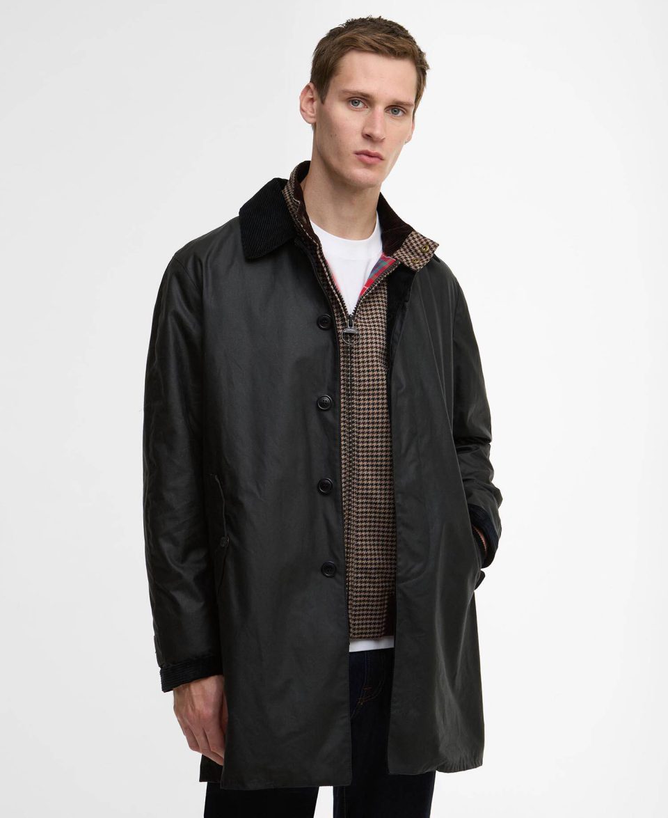 Barbour x Baracuta Tyne Waxed Car Coat